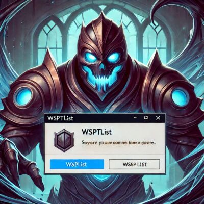 wsptlist shortcut pops up when i open league of legends